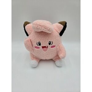 Pokemon Clefairy Plush 3rd Round Textured Sherpa Pink Waving 1997 Vintage